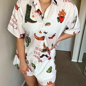 By Frankie matching set tequila western chili vacation resort wear summer beach